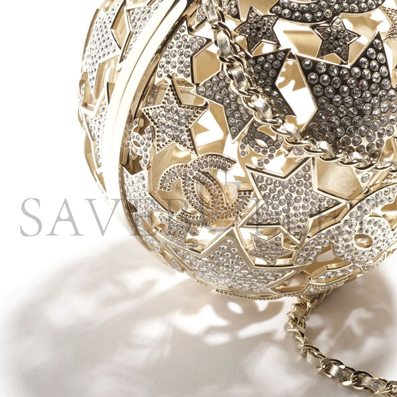 CHANEL SPHERE MINAUDIERE IN STRASS AS5659 (12*12*12cm)